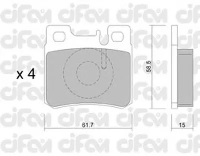 Комплект тормозных колодок, дисковый тормоз CIFAM купить