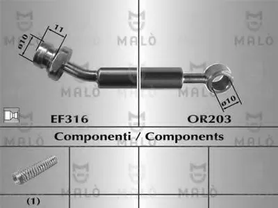 Тормозной шланг MALÒ купить