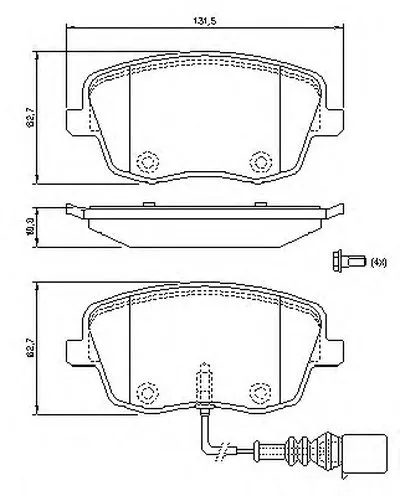 Комплект тормозных колодок, дисковый тормоз MASTER-SPORT купить