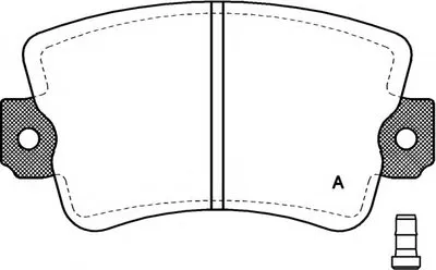 Комплект тормозных колодок, дисковый тормоз ADVANCE OPEN PARTS купить