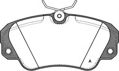 Комплект тормозных колодок, дисковый тормоз ADVANCE OPEN PARTS купить
