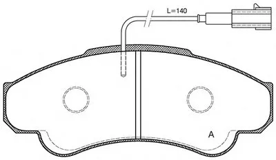 Комплект тормозных колодок, дисковый тормоз ADVANCE OPEN PARTS купить