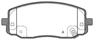 Комплект тормозных колодок, дисковый тормоз ADVANCE OPEN PARTS купить