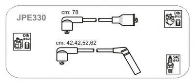 Комплект проводов зажигания JANMOR купить