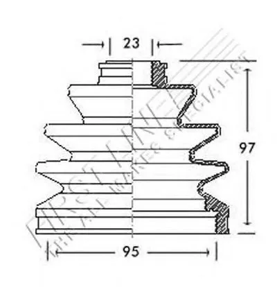 Пыльник, приводной вал FIRST LINE купить