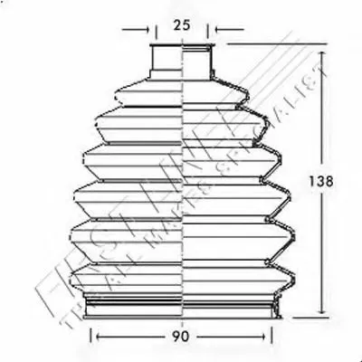 Пыльник, приводной вал FIRST LINE купить