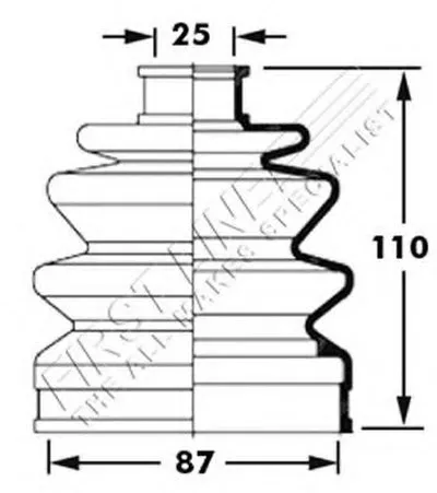 Пыльник, приводной вал FIRST LINE купить