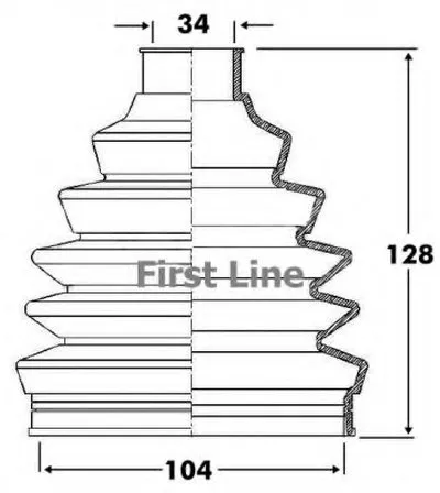 Пыльник, приводной вал FIRST LINE купить