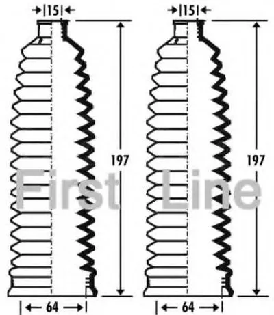 Пыльник, рулевое управление FIRST LINE купить