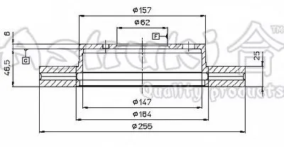 Тормозной диск ASHUKI купить