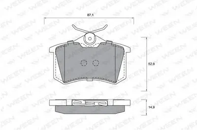 Комплект тормозных колодок, дисковый тормоз WEEN купить