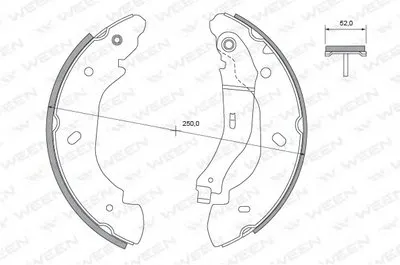 Комплект тормозных колодок WEEN купить