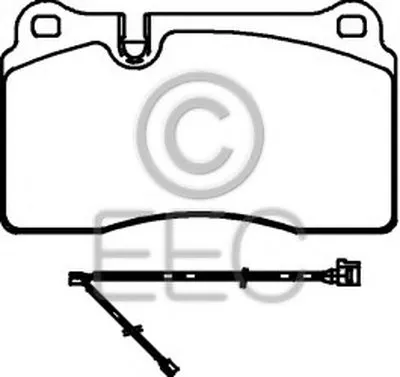 Комплект тормозных колодок, дисковый тормоз EEC купить