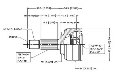 Шарнирный комплект, приводной вал VEMA купить