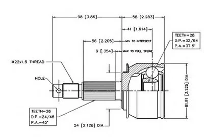 Шарнирный комплект, приводной вал VEMA купить