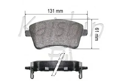 Комплект тормозных колодок, дисковый тормоз KAISHIN купить