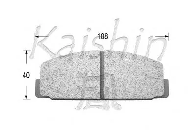 Комплект тормозных колодок, дисковый тормоз KAISHIN купить
