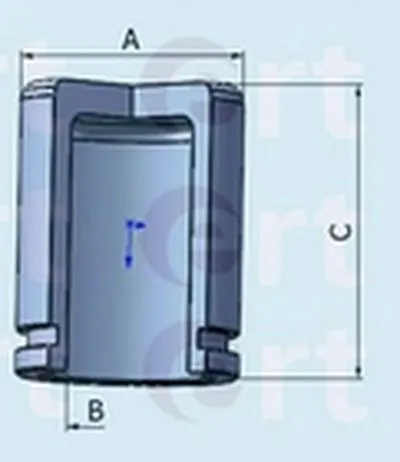 Поршень, корпус скобы тормоза ERT купить