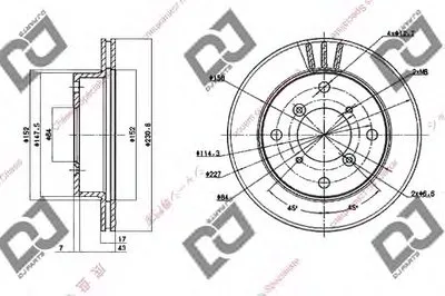 Тормозной диск DJ PARTS купить