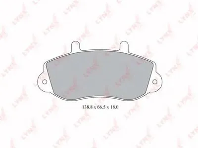 Комплект тормозных колодок, дисковый тормоз LYNXauto купить