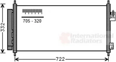 Конденсатор, кондиционер VAN WEZEL купить