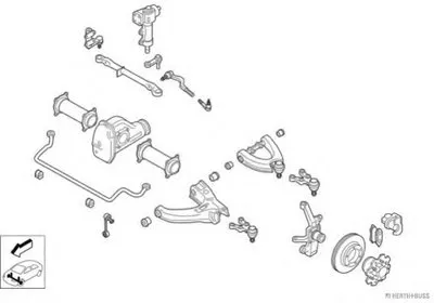 Рулевое управление; Подвеска колеса HERTH+BUSS JAKOPARTS купить