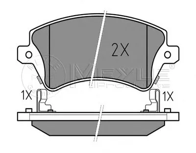 Комплект тормозных колодок, дисковый тормоз PLATINUM PAD MEYLE купить