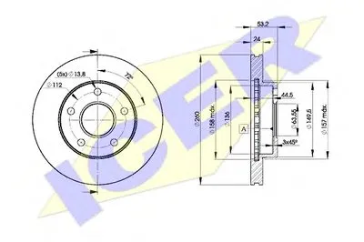 Тормозной диск ICER купить