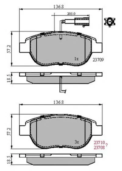 Комплект тормозных колодок, дисковый тормоз NATIONAL купить
