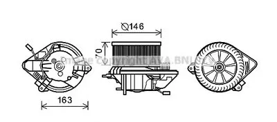 Электродвигатель, вентиляция салона AVA QUALITY COOLING купить