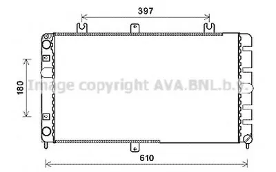 Радиатор, охлаждение двигателя AVA QUALITY COOLING купить