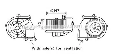 Электродвигатель, вентиляция салона AVA QUALITY COOLING купить