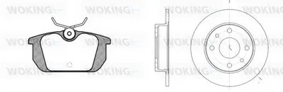 Комплект тормозов, дисковый тормозной механизм WOKING купить