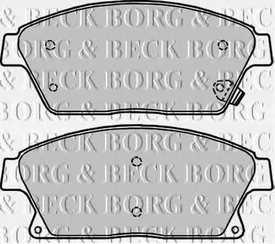 Комплект тормозных колодок, дисковый тормоз BORG & BECK купить