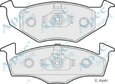 Комплект тормозных колодок, дисковый тормоз APEC braking купить