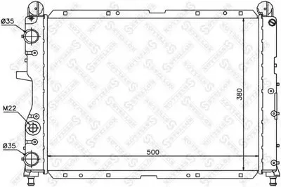 Радиатор, охлаждение двигателя STELLOX купить