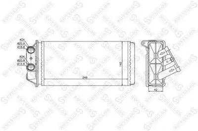 Теплообменник, отопление салона STELLOX купить