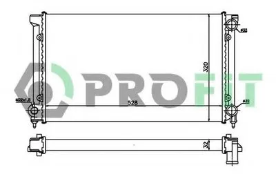 Радиатор, охлаждение двигателя PROFIT купить