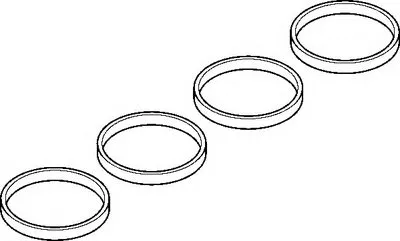 Комплект прокладок, впускной коллектор ELRING купить
