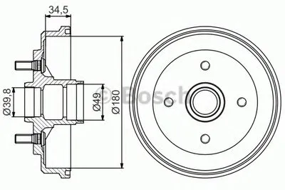 Тормозной барабан BOSCH купить