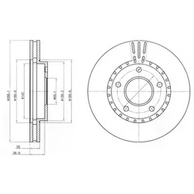 Тормозной диск DELPHI купить
