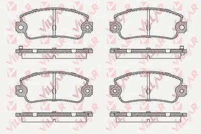 Комплект тормозных колодок, дисковый тормоз VILLAR купить