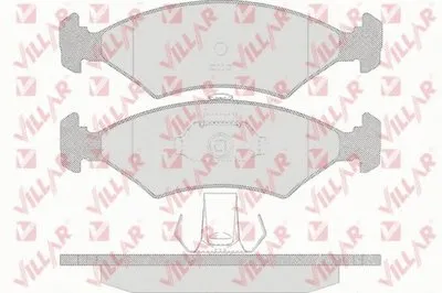 Комплект тормозных колодок, дисковый тормоз VILLAR купить
