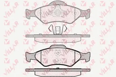 Комплект тормозных колодок, дисковый тормоз VILLAR купить