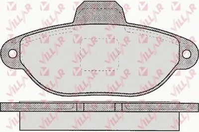 Комплект тормозных колодок, дисковый тормоз VILLAR купить