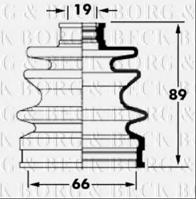 Пыльник, приводной вал BORG & BECK купить