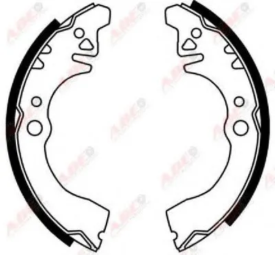 Комплект тормозных колодок ABE купить