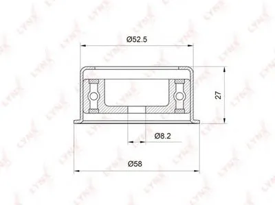 Паразитный / Ведущий ролик, зубчатый ремень LYNXauto купить