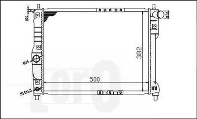 Радиатор, охлаждение двигателя LORO купить