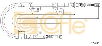 Трос, стояночная тормозная система COFLE купить